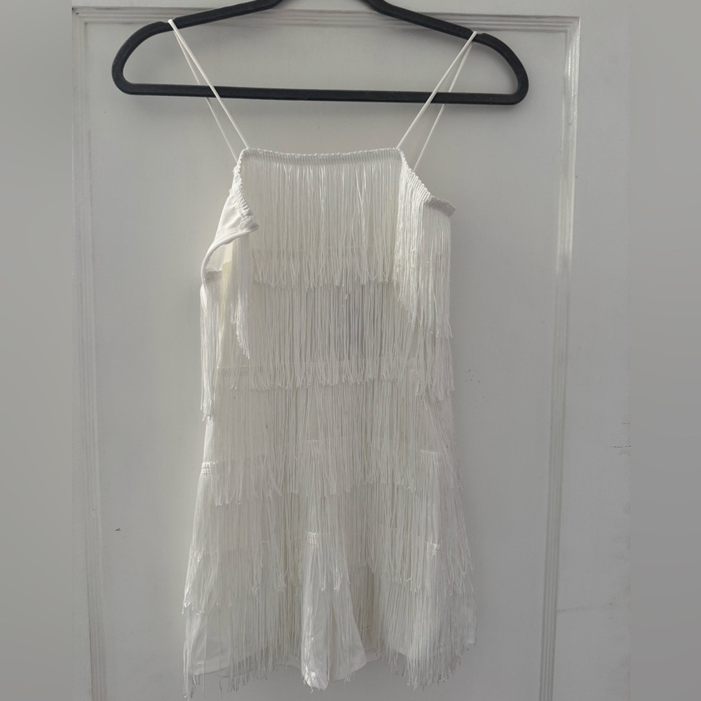 NWT 12th tribe fringe romper